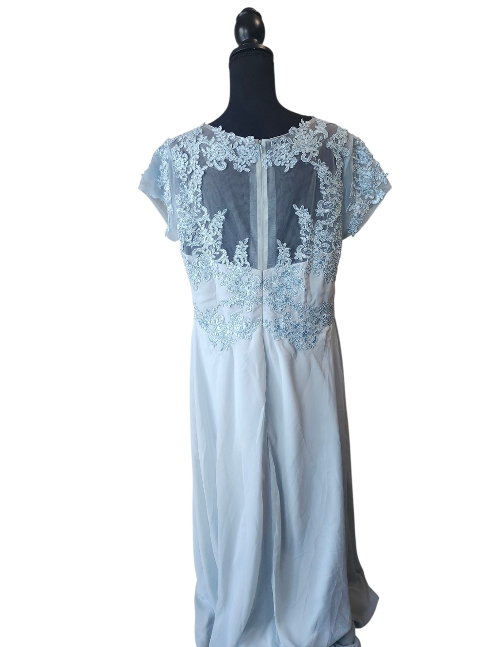 Women's JAEDEN Light Blue Maxi Dress - Picture 6 of 6